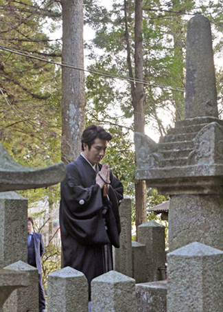 歌舞伎俳優 尾上松也さんがお詣り下さいました。