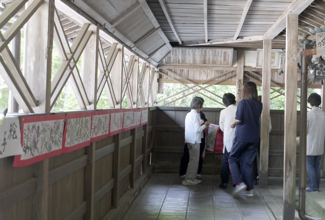 6月30日(日)夏越の大祓に寄せて。絵手紙展開催中。