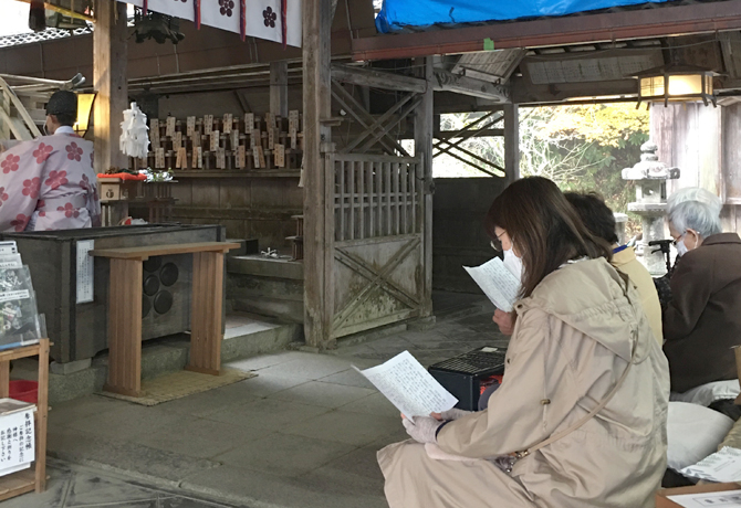 霜月 月次祭 を齋行しました。