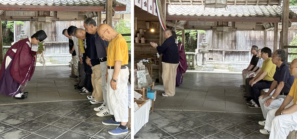 「本殿檜皮葺替保存修理事業」に着工しました。